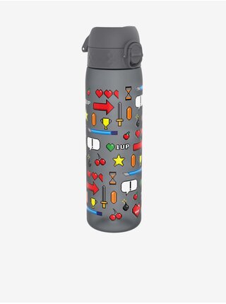 Šedá vzorovaná lahev Ion8 Leak Proof Gamer (500 ml)