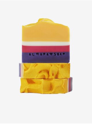  Fialovo-žlté prírodné tuhé mydlo Almara Soap Maracuja dream 5 g