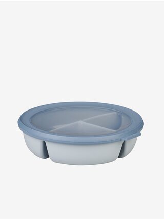 Světle modrý úložný box na potraviny Mepal Bento bowl Cirqula (250+250+500 ml)