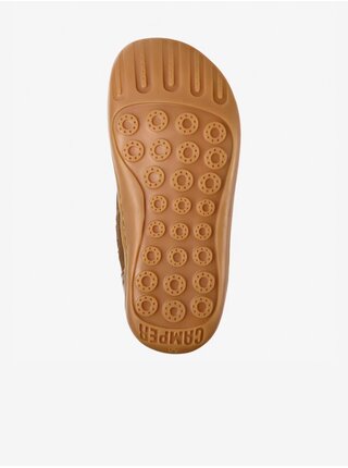 Hnedé dievčenské zimné semišové topánky Camper Peu