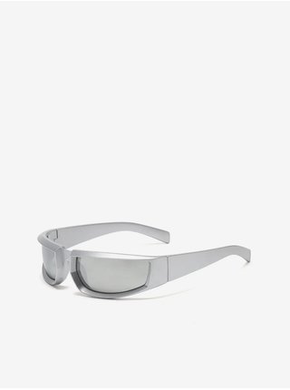 Bílé unisex sportovní sluneční brýle VeyRey Steampunk Istephiel 
