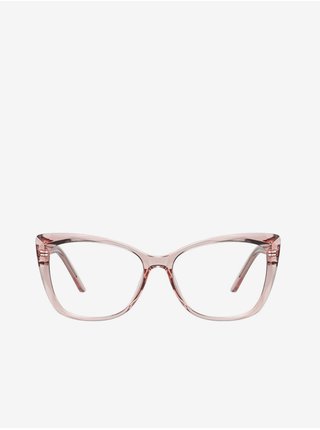 Svetlo ružové dámske okuliare blokujúce modré svetlo VeyRey Lezhe