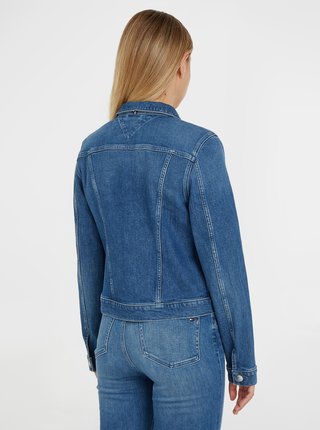 Modrá dámska džínsová bunda Tommy Hilfiger 