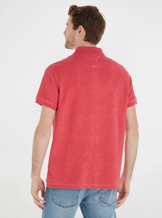Růžové pánské polo tričko Tommy Hilfiger  