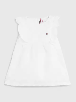 Biele dievčenské šaty Tommy Hilfiger