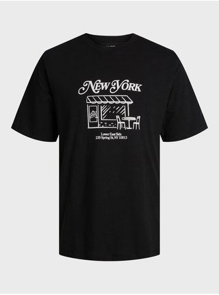 Čierne pánske tričko Jack & Jones Red Hook