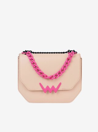 Růžovo-béžová dámská crossbody kabelka VUCH Zowie