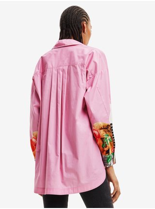 Růžová dámská vzorovaná košile Desigual Bolonia