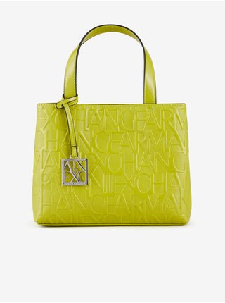 Světle zelená dámská vzorovaná kabelka Armani Exchange