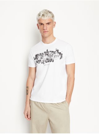 Biele pánske tričko Armani Exchange