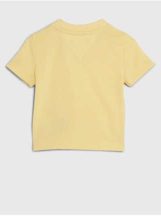 Žluté dětské tričko Tommy Hilfiger Baby Essential