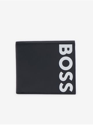 Černá pánská kožená peněženka Hugo Boss