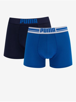 Sada dvou pánských boxerek v modré barvě Puma 