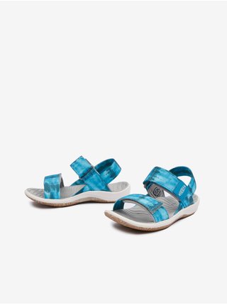 Modré holčičí vzorované sandály Keen Elle Backstrap