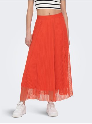 Oranžová dámská maxi sukně ONLY Lavina
