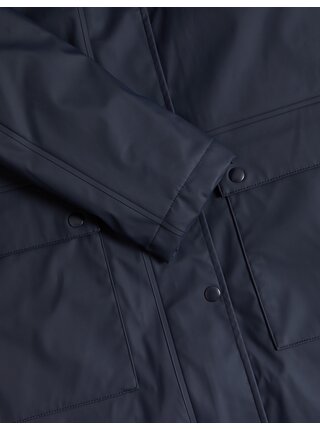 Tmavomodrý dámsky nepremokavý kabát Marks & Spencer