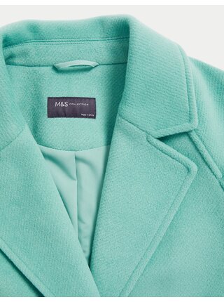 Tyrkysový dámsky kabát Marks & Spencer