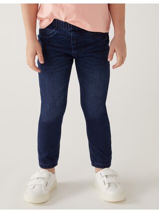Modré holčičí slim fit džíny Marks & Spencer 