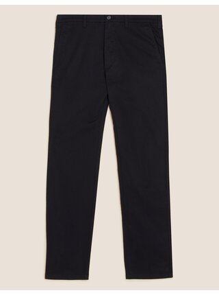 Tmavě modré pánské chino kalhoty Marks & Spencer
