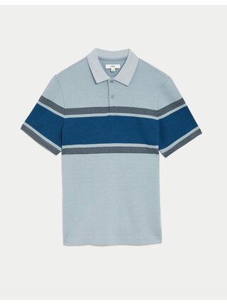 Svetlomodré pánske polo tričko Marks & Spencer