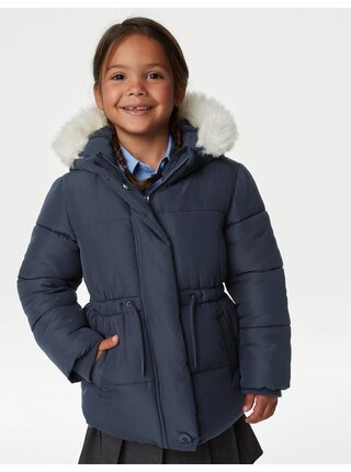 Tmavě modrá holčičí zimní bunda Marks & Spencer 