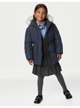 Tmavě modrá holčičí zimní bunda Marks & Spencer 