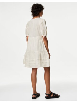 Krémové dámske šaty Marks & Spencer
