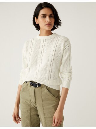 Krémový dámsky sveter Marks & Spencer 
