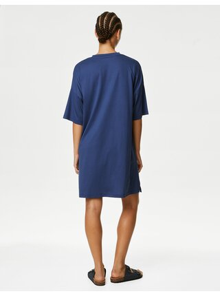 Modrá dámská noční košile s nápisem Marks & Spencer Cool Comfort™
