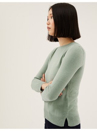 Svetlo zelený dámsky sveter Marks & Spencer