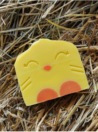 Žluté přírodní tuhé mýdlo pro děti Almara Soap My Happy Chicken (100 g)