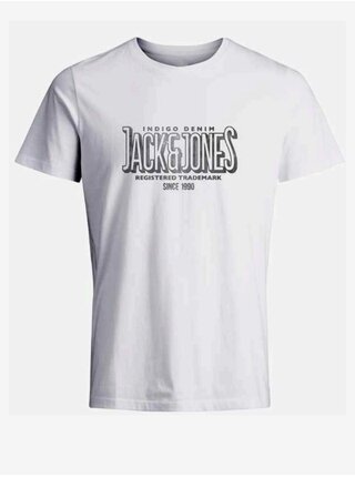 Bílé pánské tričko Jack & Jones Henry