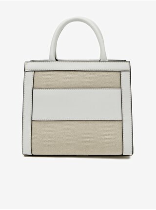 Béžovo-bílá dámská kabelka Guess Monique Mini Tote