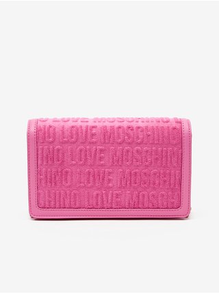 Růžová dámská crossbody kabelka Love Moschino