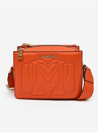 Oranžová dámska crossbody kabelka Love Moschino