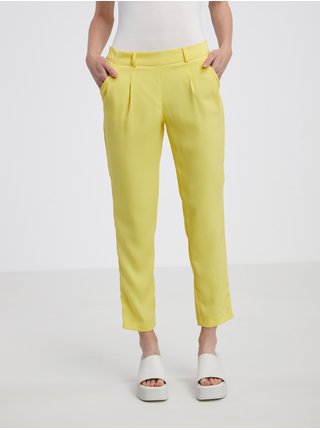 Žluté dámské kalhoty CAMAIEU