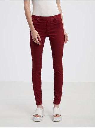 Červené dámské kalhoty CAMAIEU