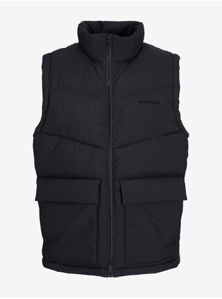 Černá pánská prošívaná vesta Jack & Jones Vester