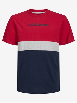 Červené klučičí tričko Jack & Jones Ereid