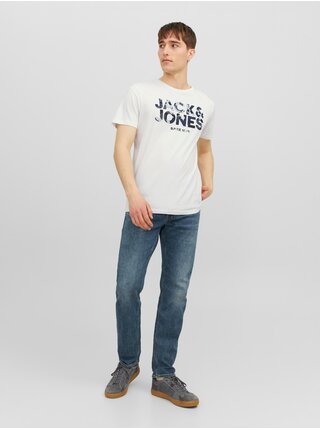Biele pánske tričko Jack & Jones James