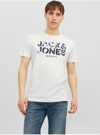 Bílé pánské tričko Jack & Jones James