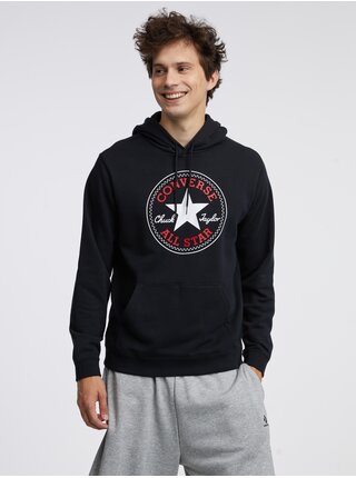Černá unisex mikina s kapucí Converse