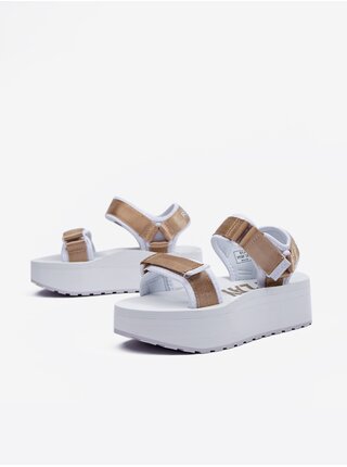 Bílo-hnědé dámské sandály Replay 