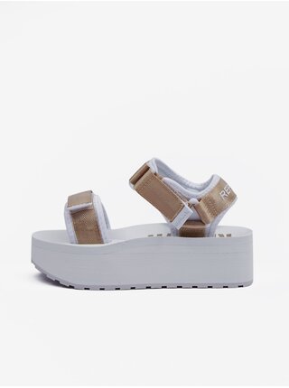 Bielo-hnedé dámske sandále Replay