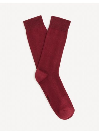 Červené pánske ponožky Celio Milof