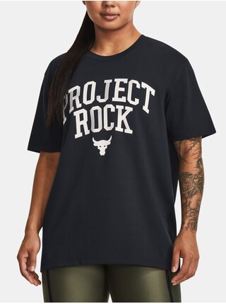 Čierne dámske tričko Under Armour Project Rock Hwt Campus