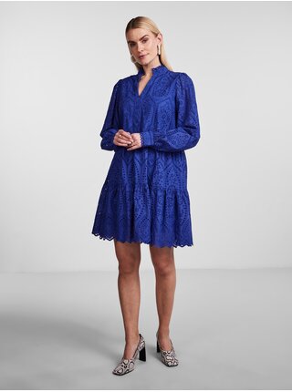 Modré dámske vzorované šaty Y.A.S Holi