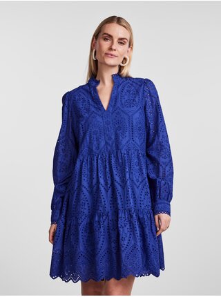 Modré dámské vzorované šaty Y.A.S Holi