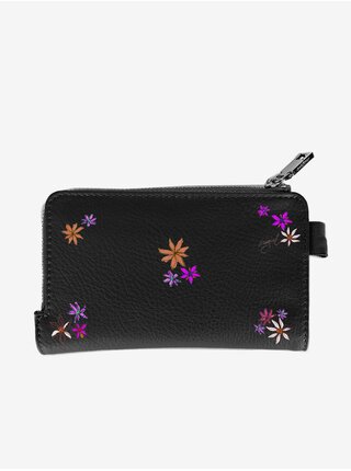 Černá dámská vzorovaná peněženka Desigual Flor Yvette Emma 2.0 Maxi
