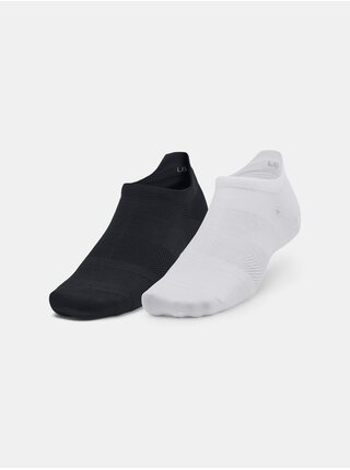 Súprava dvoch párov dámskych športových ponožiek v bielej a čiernej farbe Under Armour